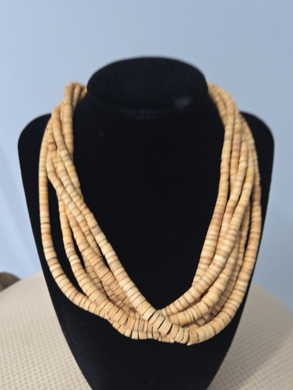 Vintage Kenneth Jay Lane (KJL) St. Lucia Multi-Strand Layered Statement Necklace